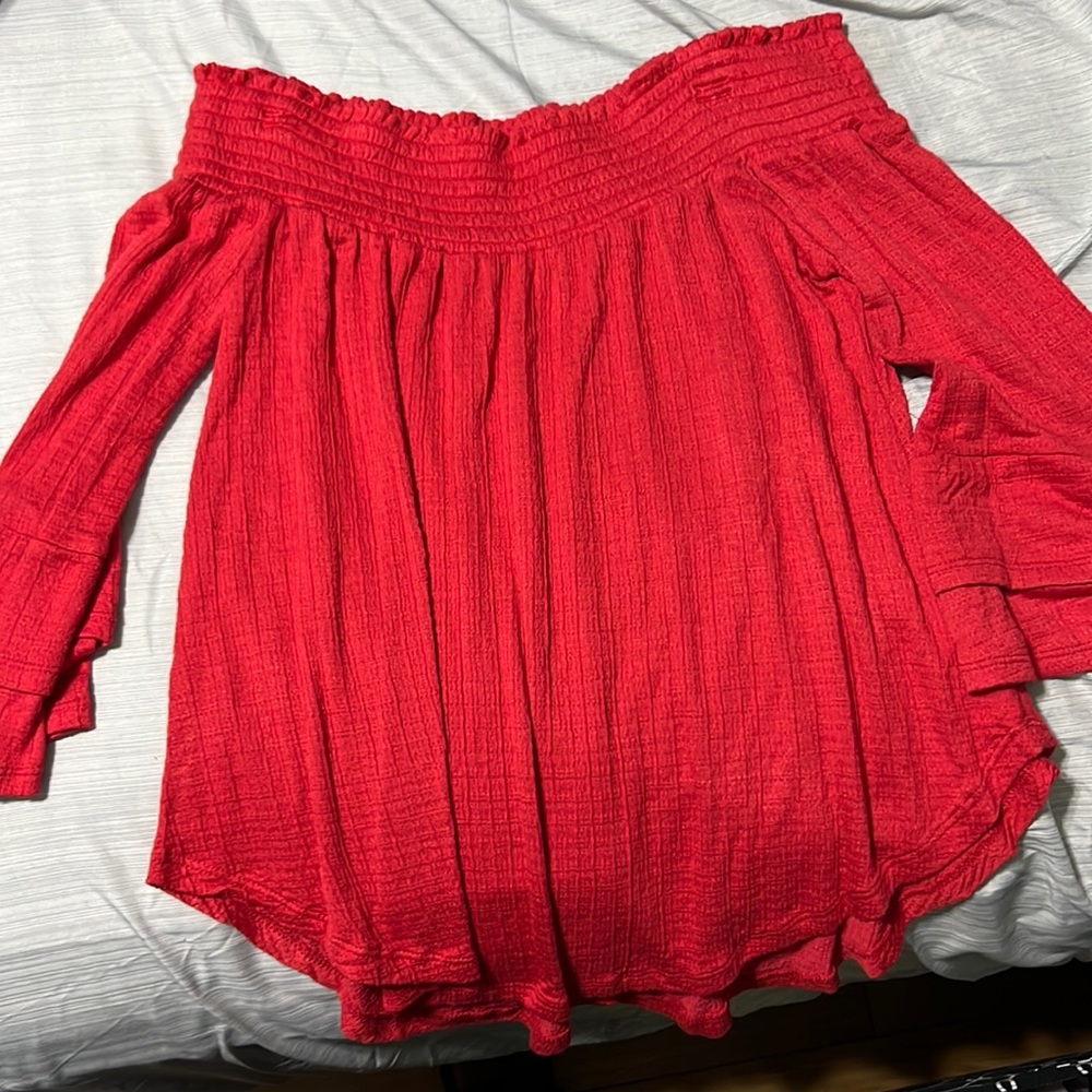 Red blouse